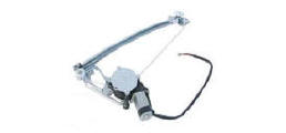 Mercedes® Rear Right Premium Roller Bearing Window Regulator With Motor, 124 Chassis, 1986-1995